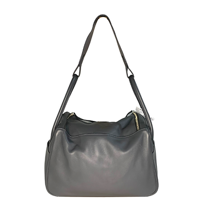 Hermes Grey Swift Leather Lindy Bag