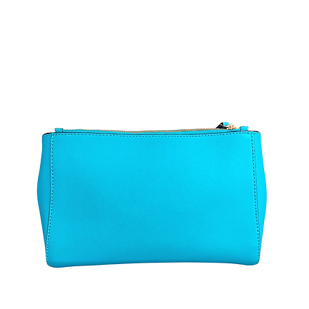Kate Spade New York Blue Crossbody with Red Fabric Strap