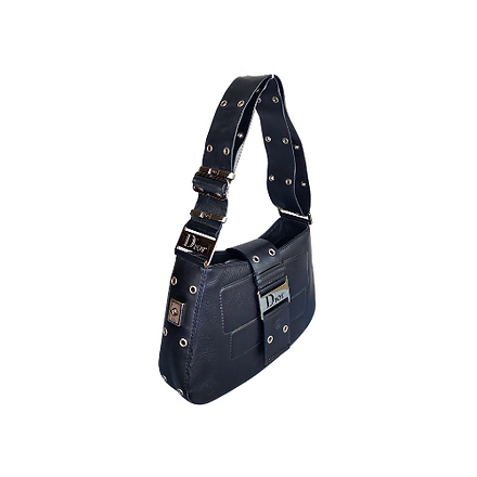 Dior Chic Street Black Leather Shoulder Bag