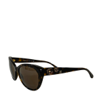 Chanel Brown Flower Detail Sunglasses