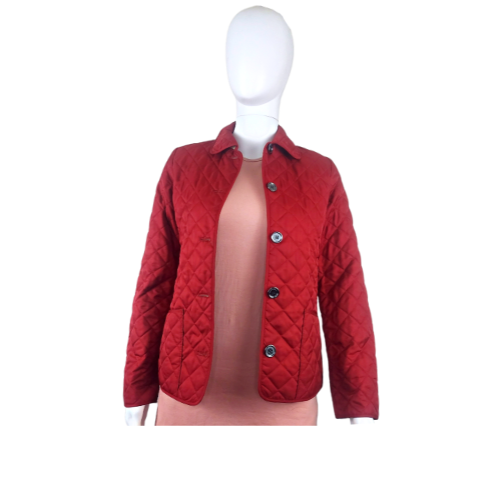 Burberry Red Diamond Quilted Jacket