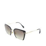 Miu Miu 0MU 52RS Half-Rim Square Sunglasses