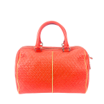 Tod’s Red Signature Patent Leather Bauletto Satchel