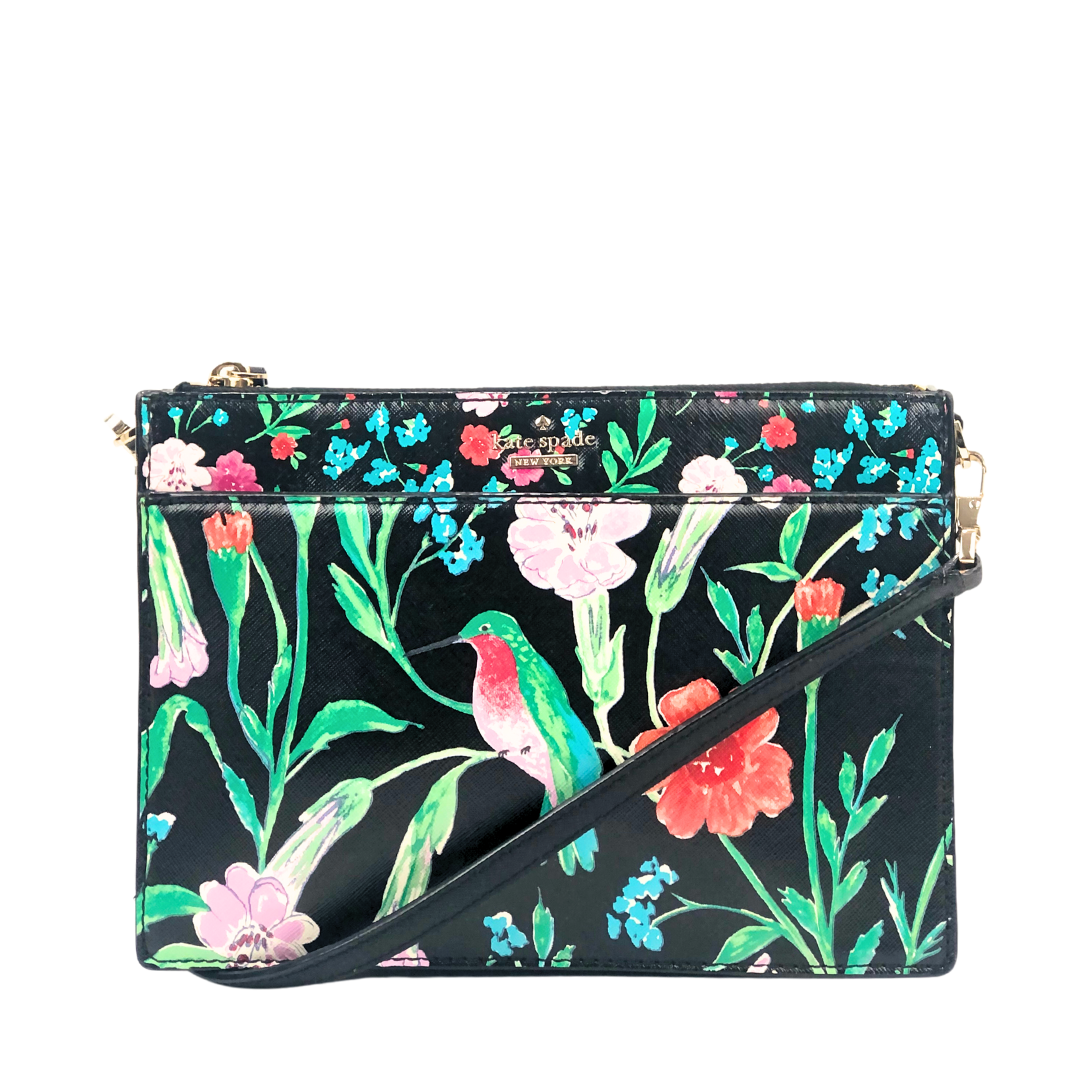 Kate Spade Wilson Road Black/ Multicolor Hummingbird Crossbody