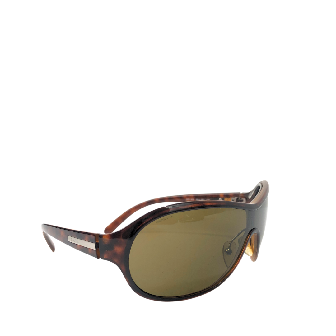 Prada Tortoise Shell Frame SPR 16G Women's Sunglasses