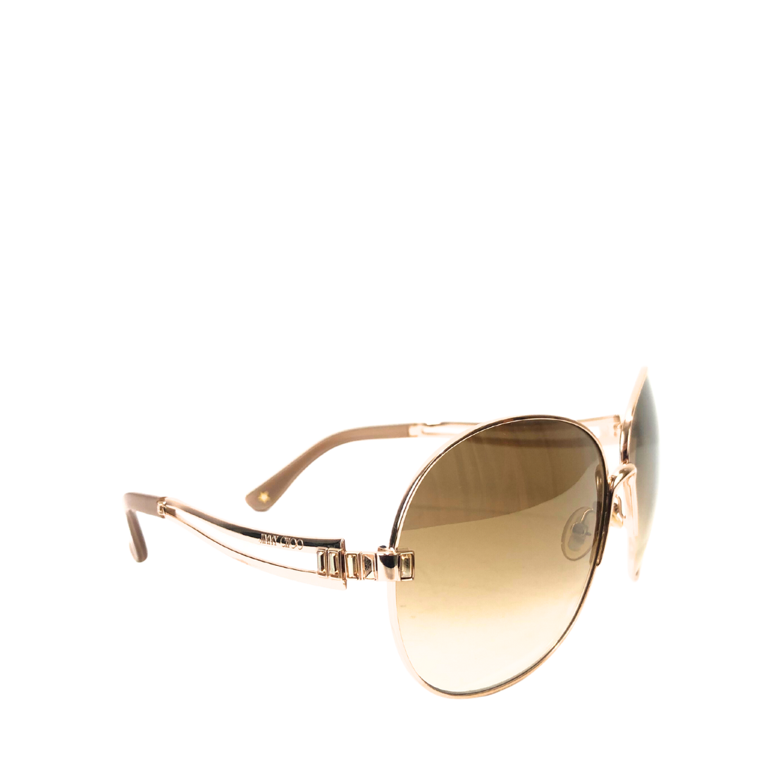 Jimmy Choo LOLA/S 000JL 63-13 130 Women's Golden Rim Sunglasses