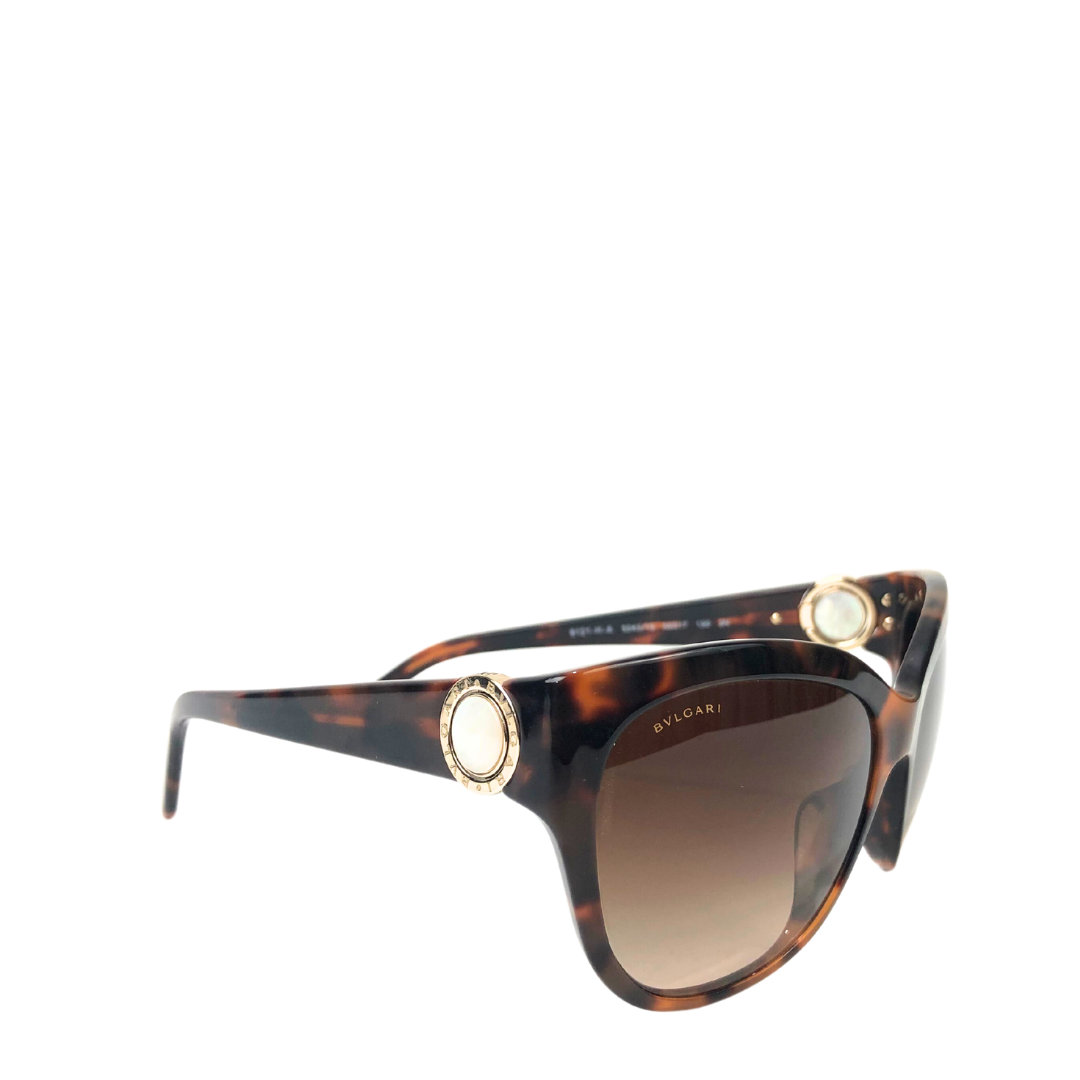 Bvlgari 8121-H-A 5243/13 56-17 130 3N Tortoise Frame Women's Sunglasses