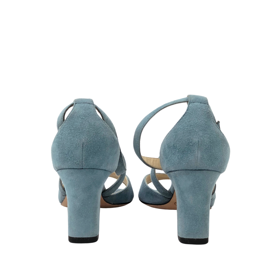 Jimmy Choo Carrie 65 Dusk Suede Sandals EU-38