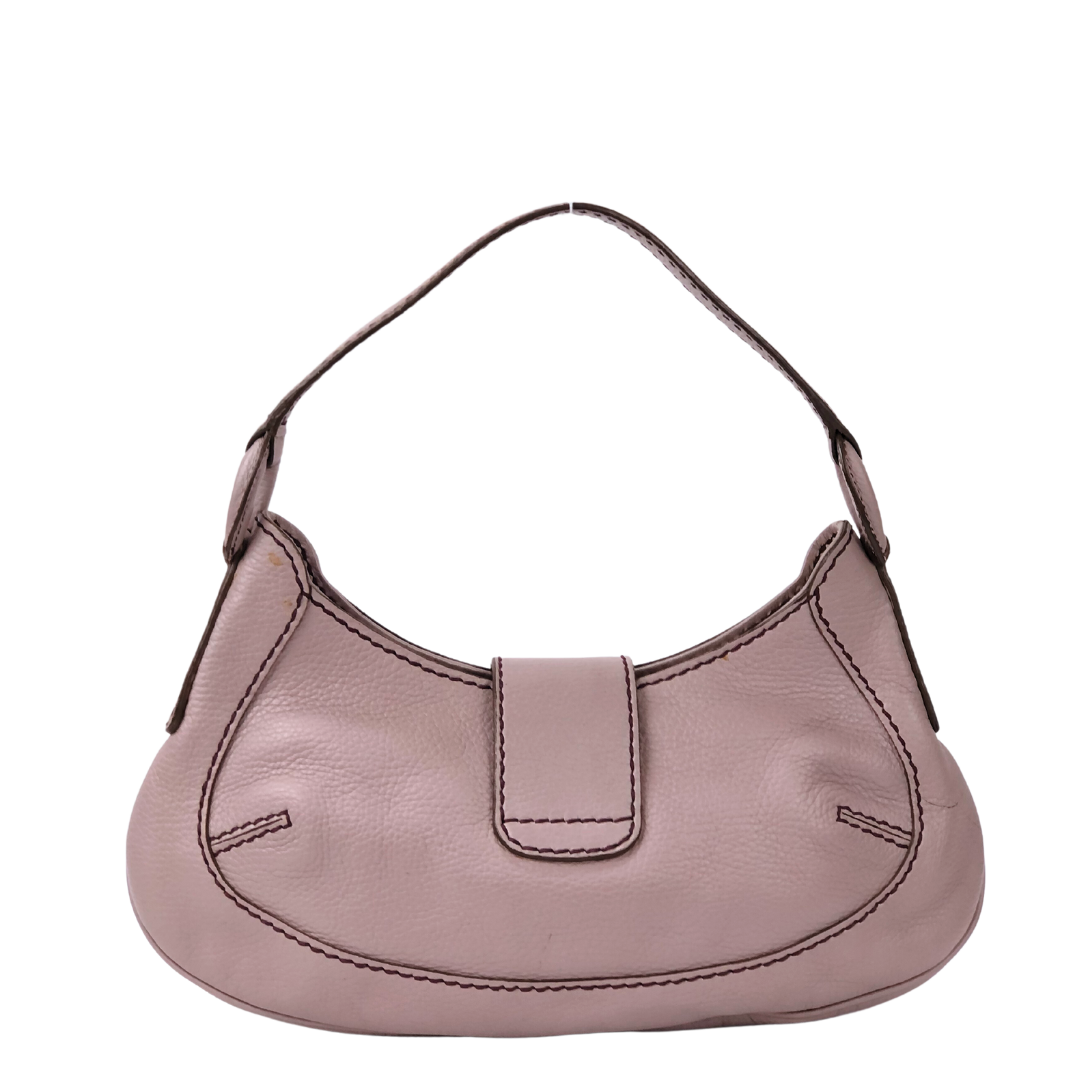 Tods Purple Leather Venghe Tra Collina Bag