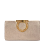 Salvatore Ferragamo Satin Gancini Musetta Clutch