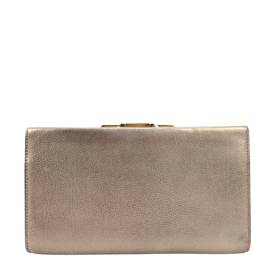 Salvatore Ferragamo Satin Gancini Musetta Clutch