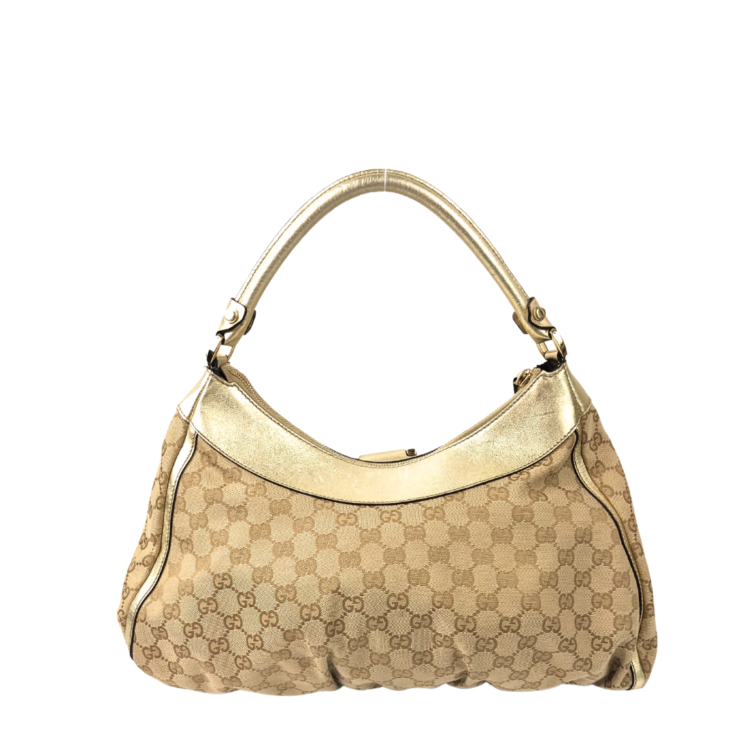 Gucci D-Ring Medium Canvas Hobo