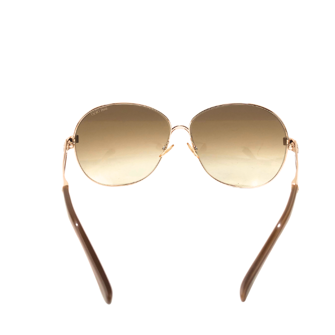 Jimmy Choo LOLA/S 000JL 63-13 130 Women's Golden Rim Sunglasses