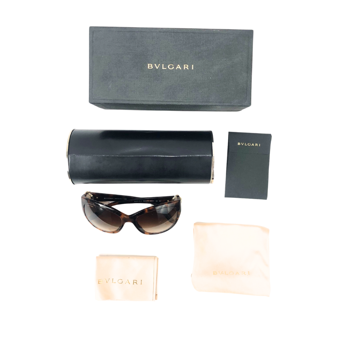 Bvlgari 8121-H-A 5243/13 56-17 130 3N Tortoise Frame Women's Sunglasses