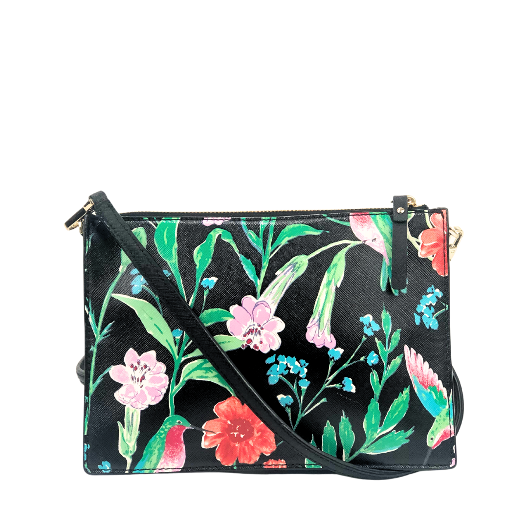 Kate Spade Wilson Road Black/ Multicolor Hummingbird Crossbody