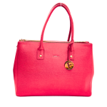 Furla Red Saffiano Leather Linda Tote Shoulder Bag