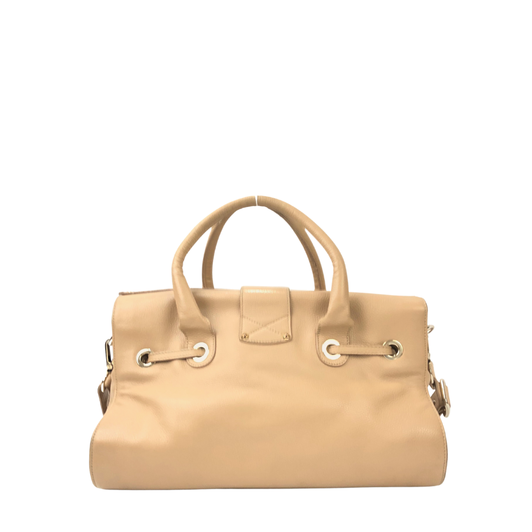 Jimmy Choo Rosalie Grainy Beige Leather Handbag