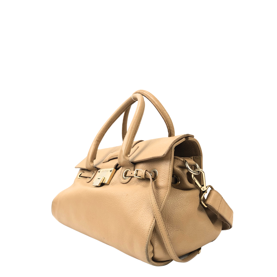 Varenne leather handbag Jimmy Choo Brown in Leather - 40091635