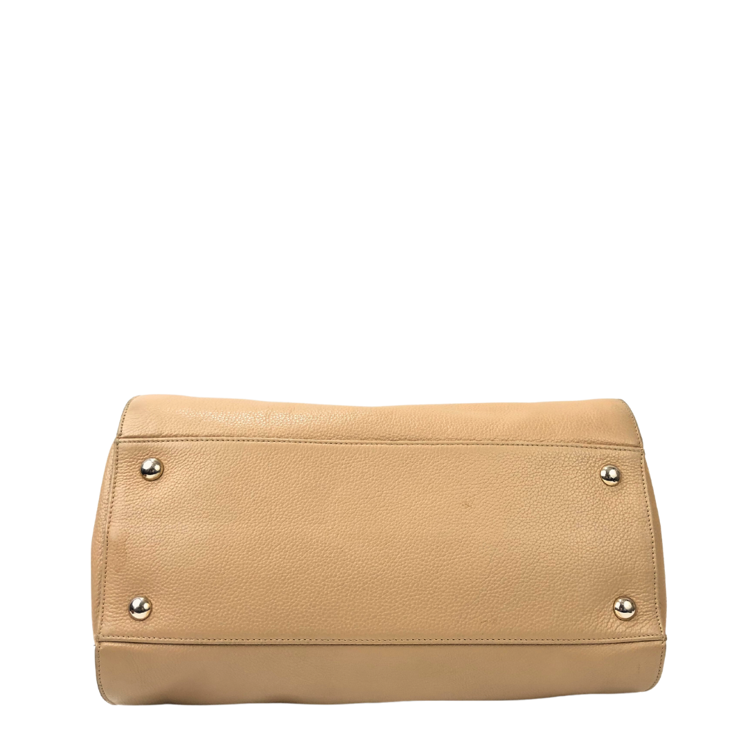 Jimmy Choo Rosalie Grainy Beige Leather Handbag