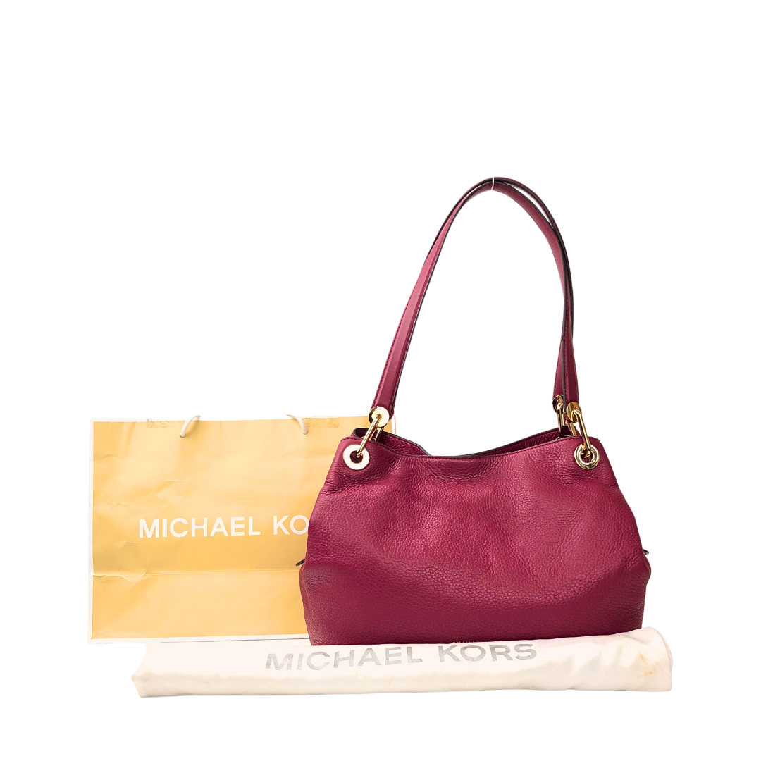 Michael Kors Raven Large Leather Shoulder Bag