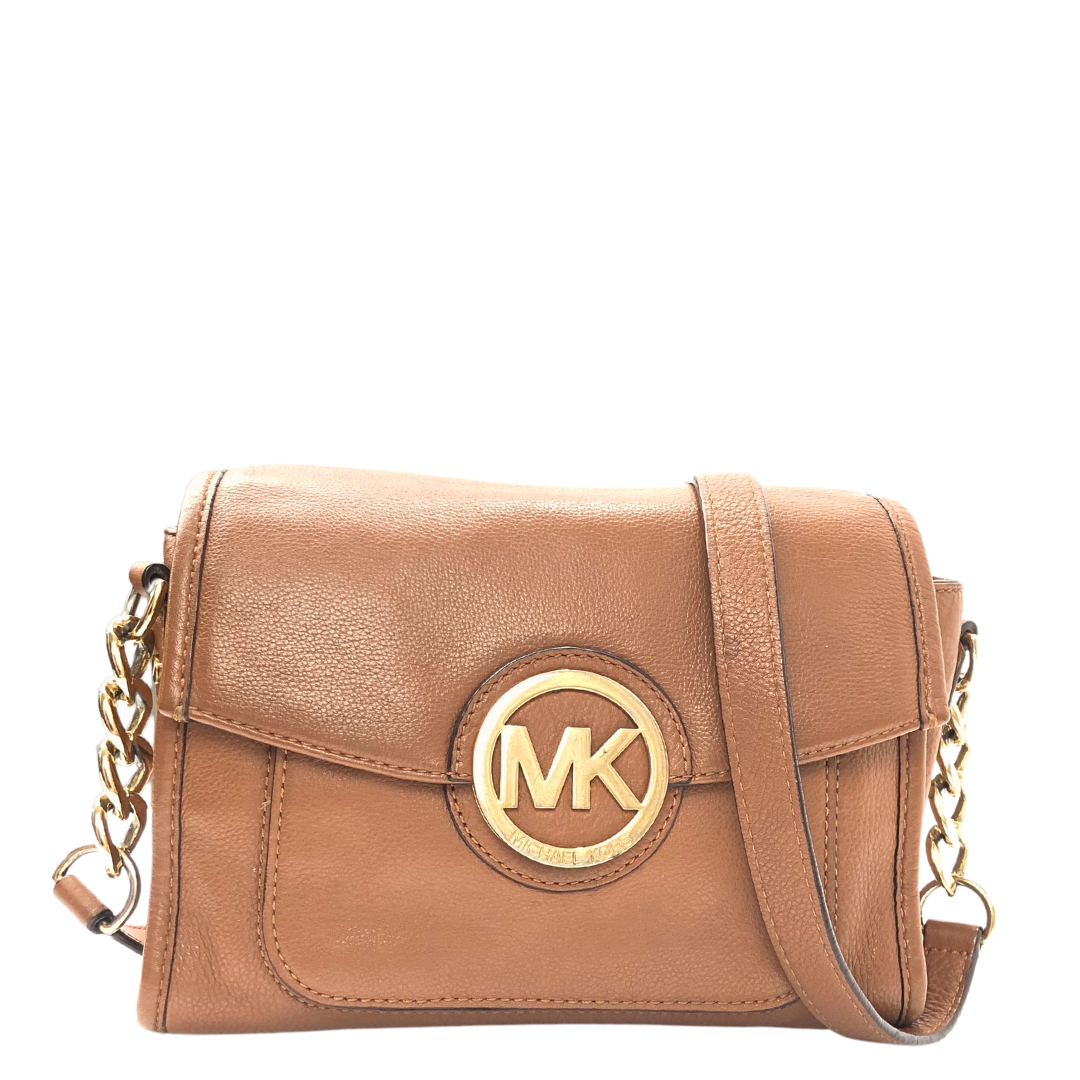 Michael Kors Margo Leather Messenger Crossbody Bag