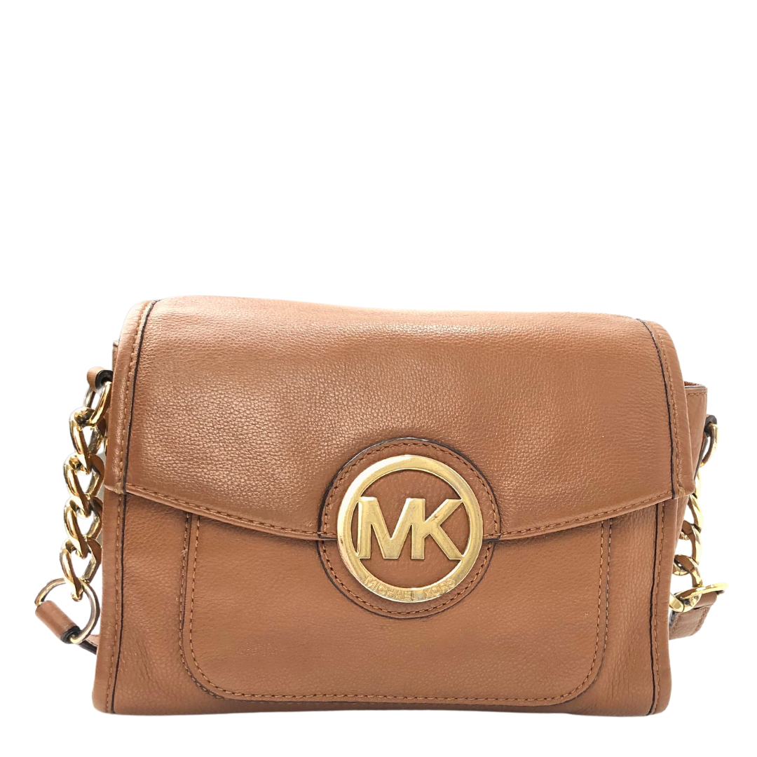 Michael Kors Margo Leather Messenger Crossbody Bag