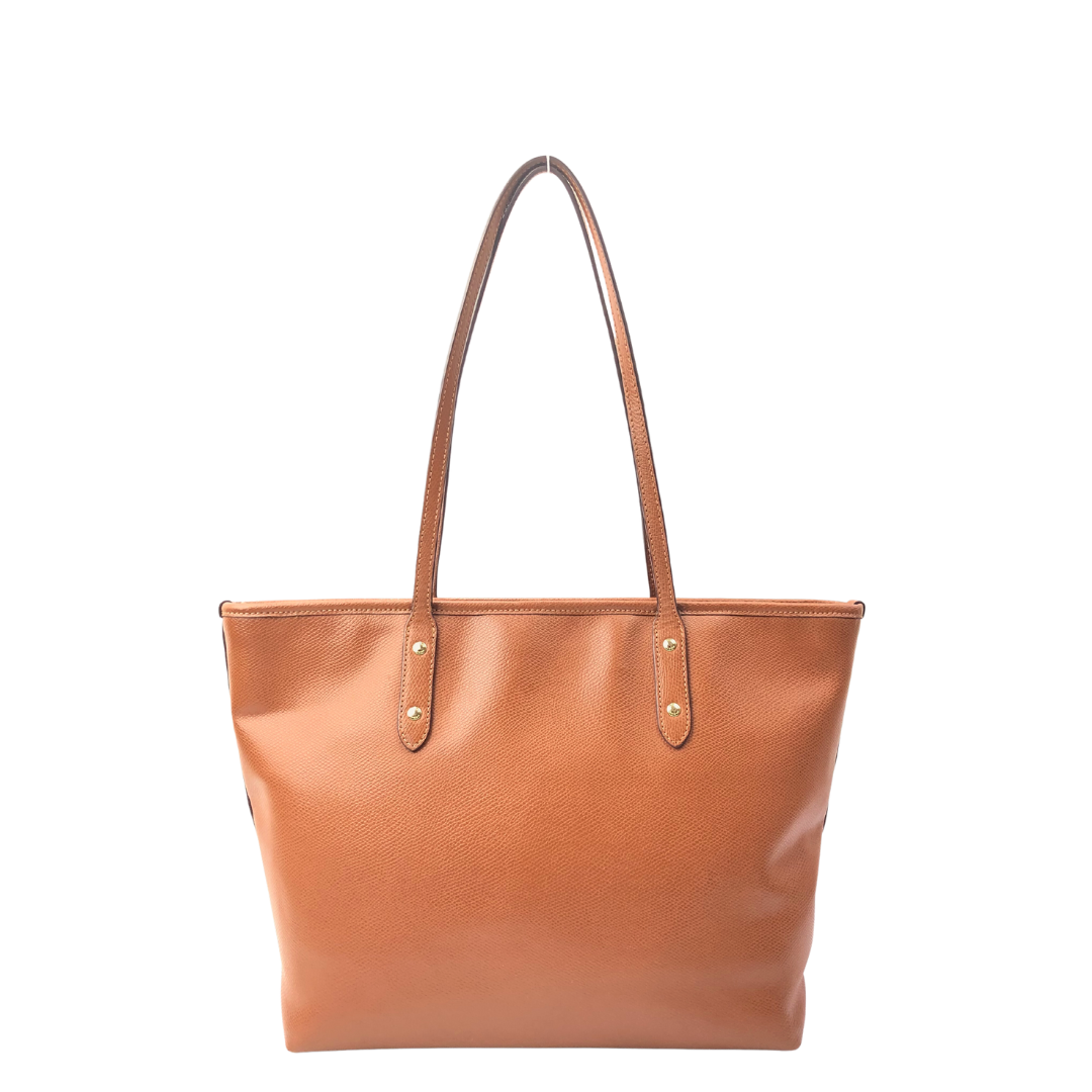 Coach Saddle Brown City Tote