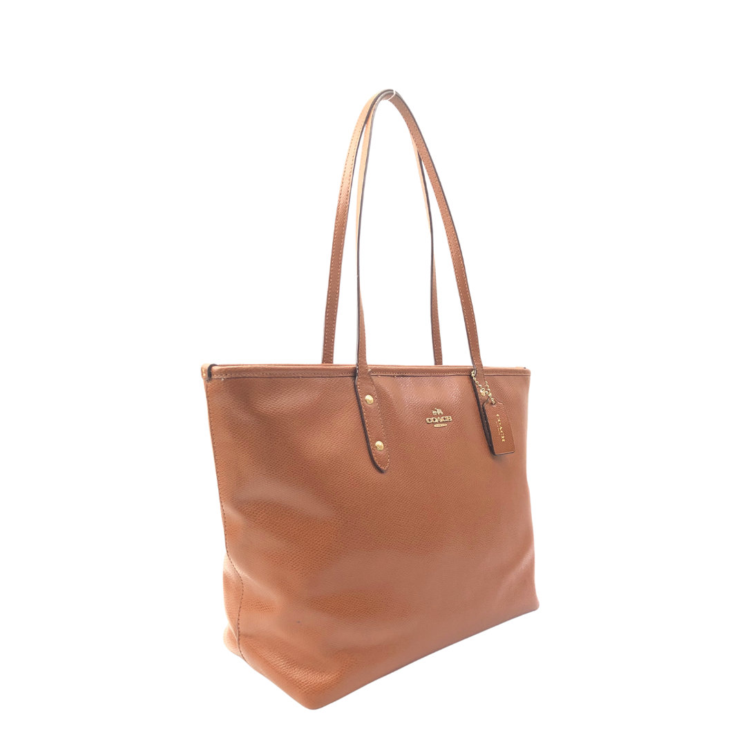 Coach Saddle Brown City Tote