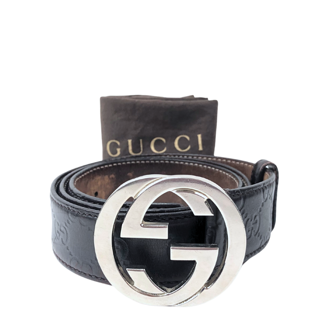 Gucci GG Signature Black Belt