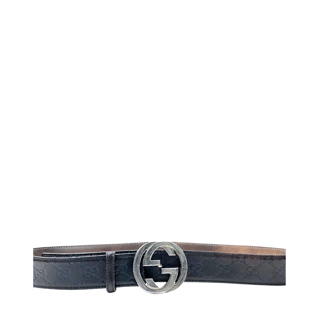 Gucci GG Signature Black Belt