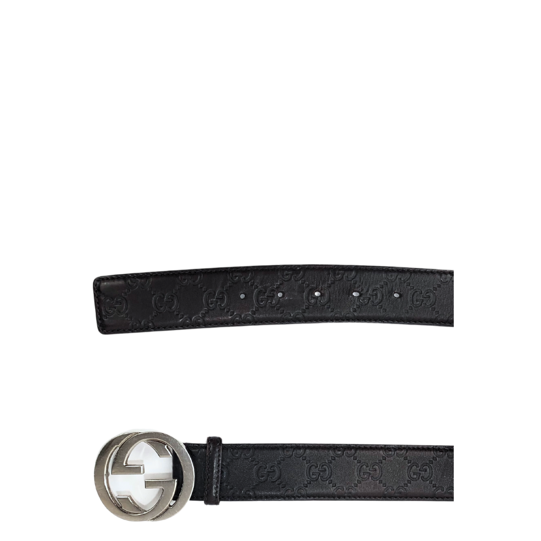 Gucci GG Signature Black Belt