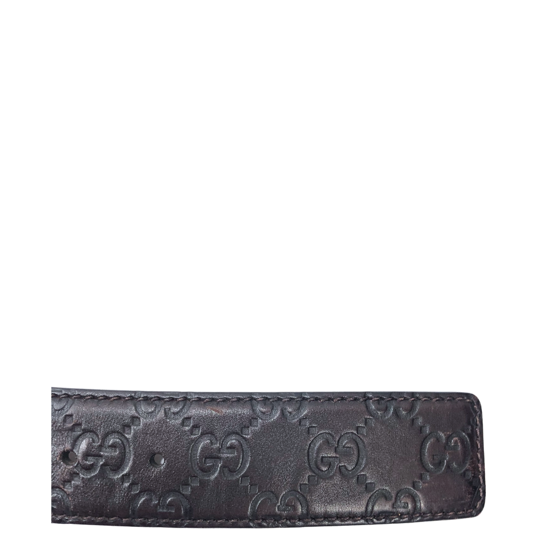 Gucci GG Signature Black Belt