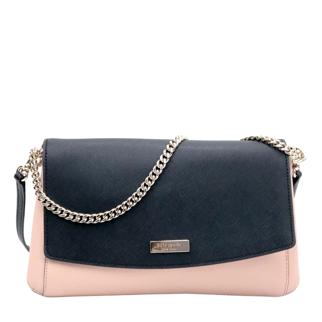 Kate Spade Black & Pink Leather Laurel Way Greer Bag