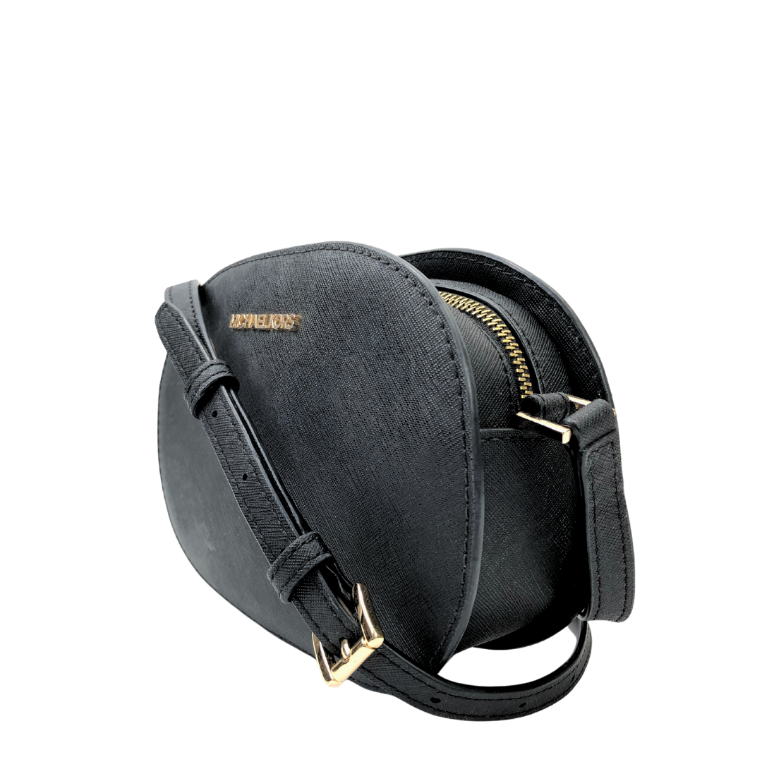 MICHAEL Michael Kors Jet Set Travel Crossbody Shoulder Messenger Handbag in  Black