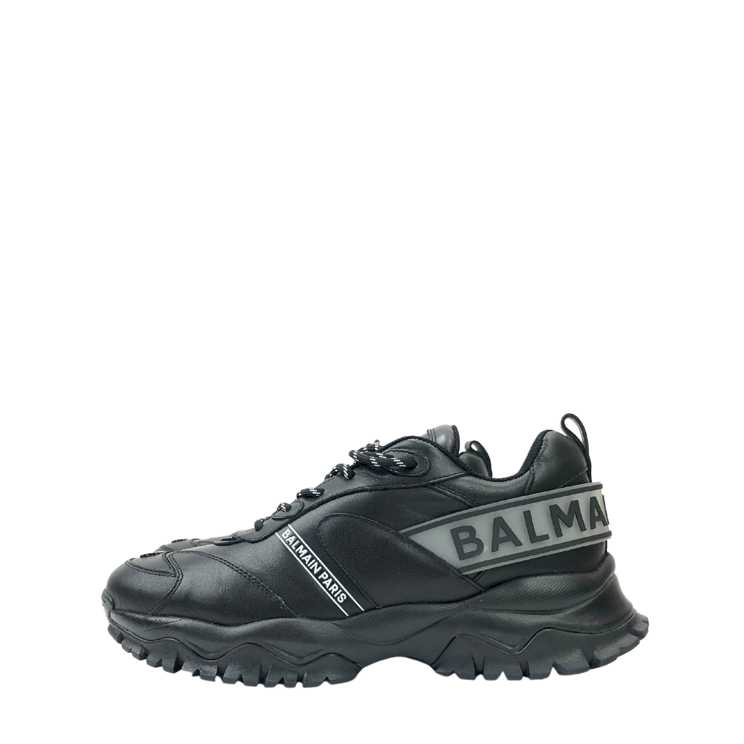 Balmain Grey Low-top Men's Sneakers Size 43