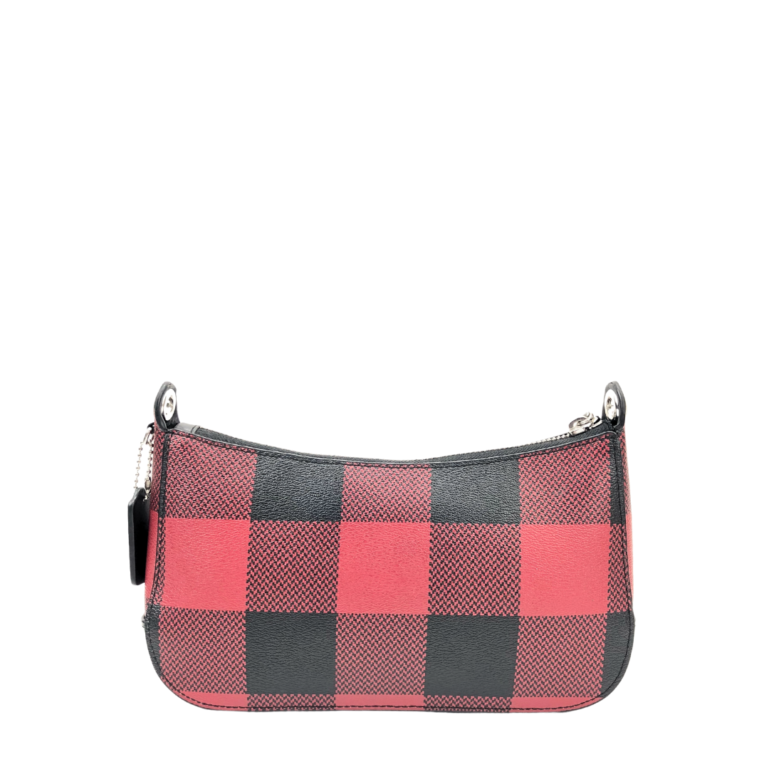 DSquared2 Handbags Quebec Black and Red Plaid Handbag | Red leather  handbags, Red leather bag, Mens leather bag