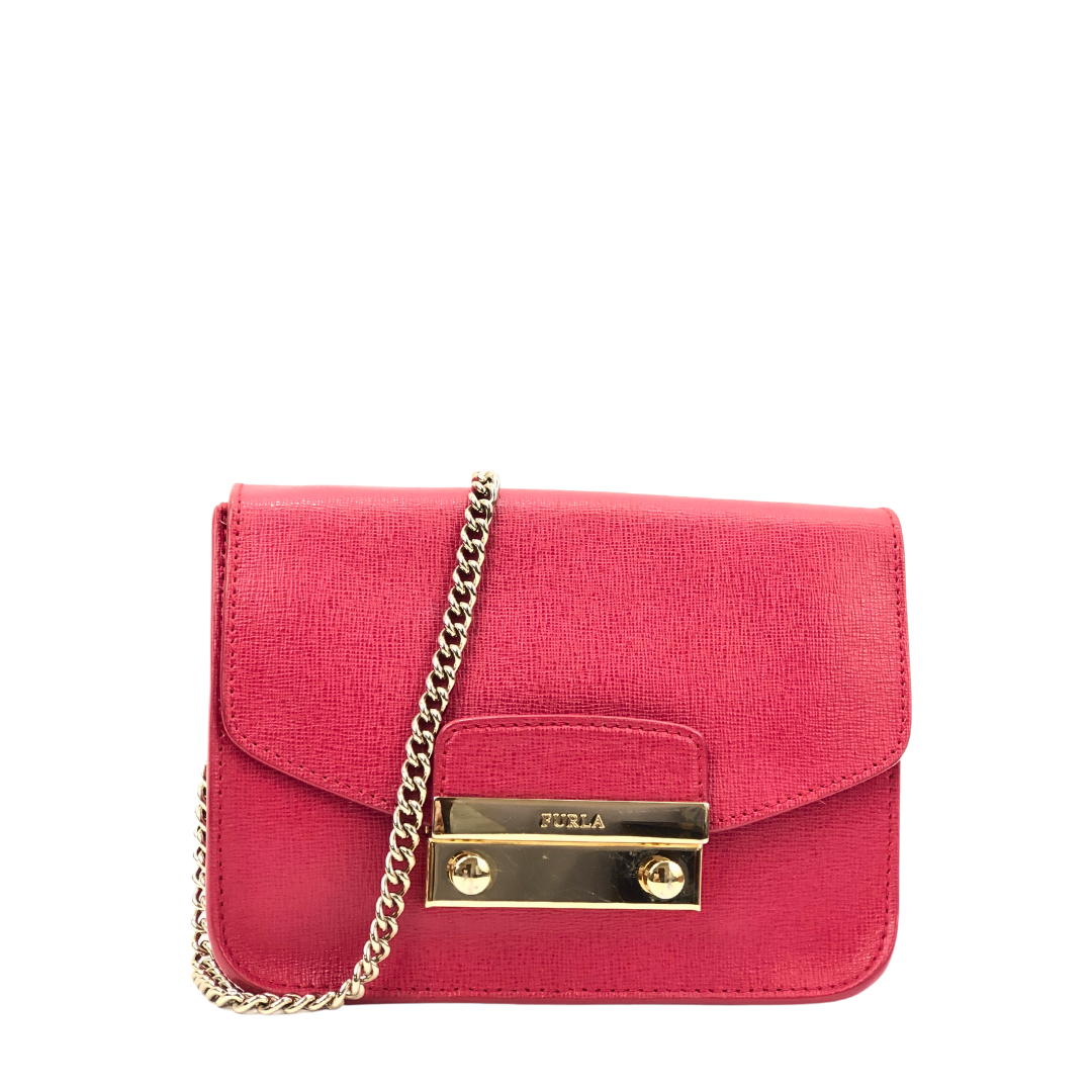 Furla | Bags | Vvec Furla Ruby Metropolis Leather Shoulder Purse | Poshmark