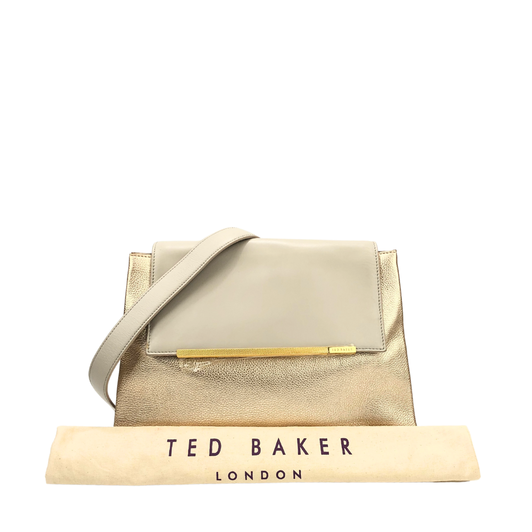 Leather crossbody bag Ted Baker Anthracite in Leather - 25656243