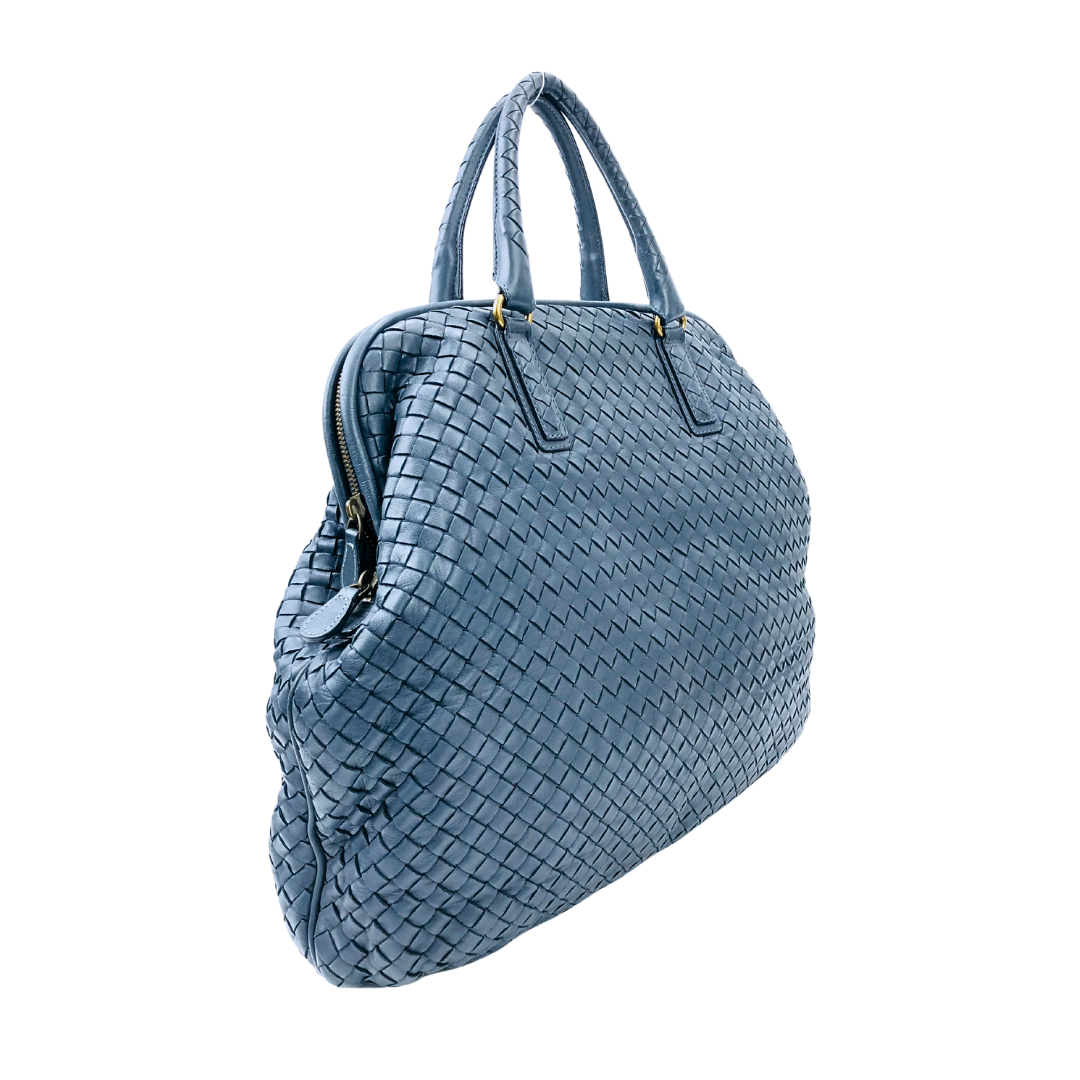 Bottega Veneta Colonial Intrecciato Nappa Frame Tote