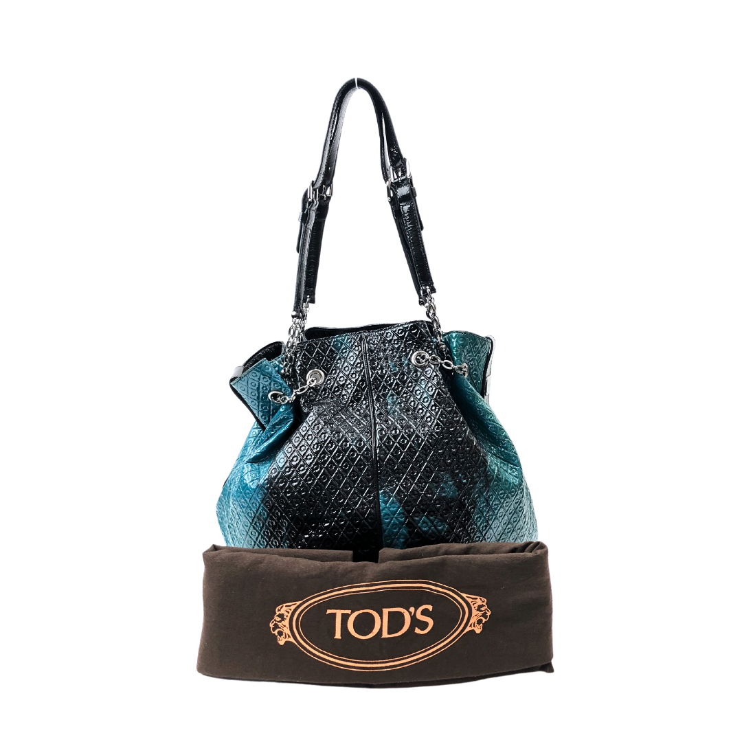 Tod's Signature Mulitcolor Patent Leather Tote