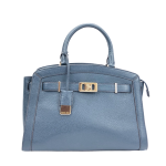 Michael Kors Large Satchel Blue Leather Satchel