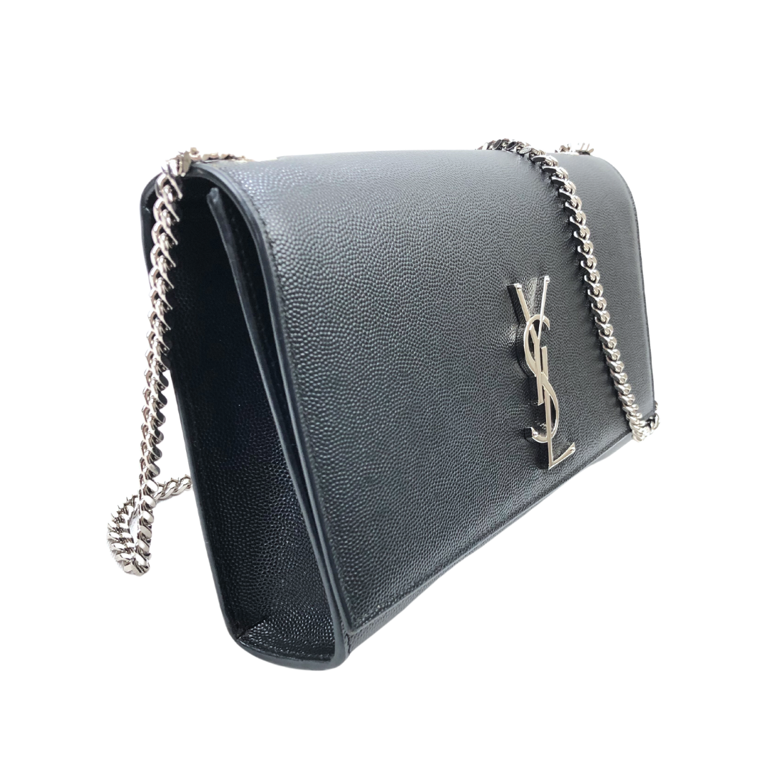 Saint Laurent Small Kate Black Leather Crossbody Bag