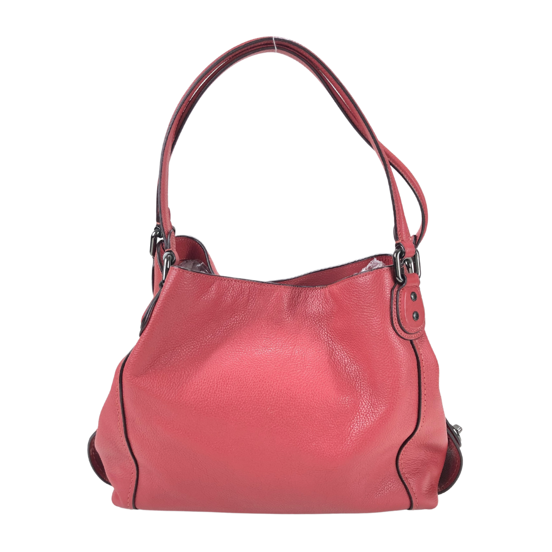 Coach Red Colorblock Leather Kristy Shoulder Bag