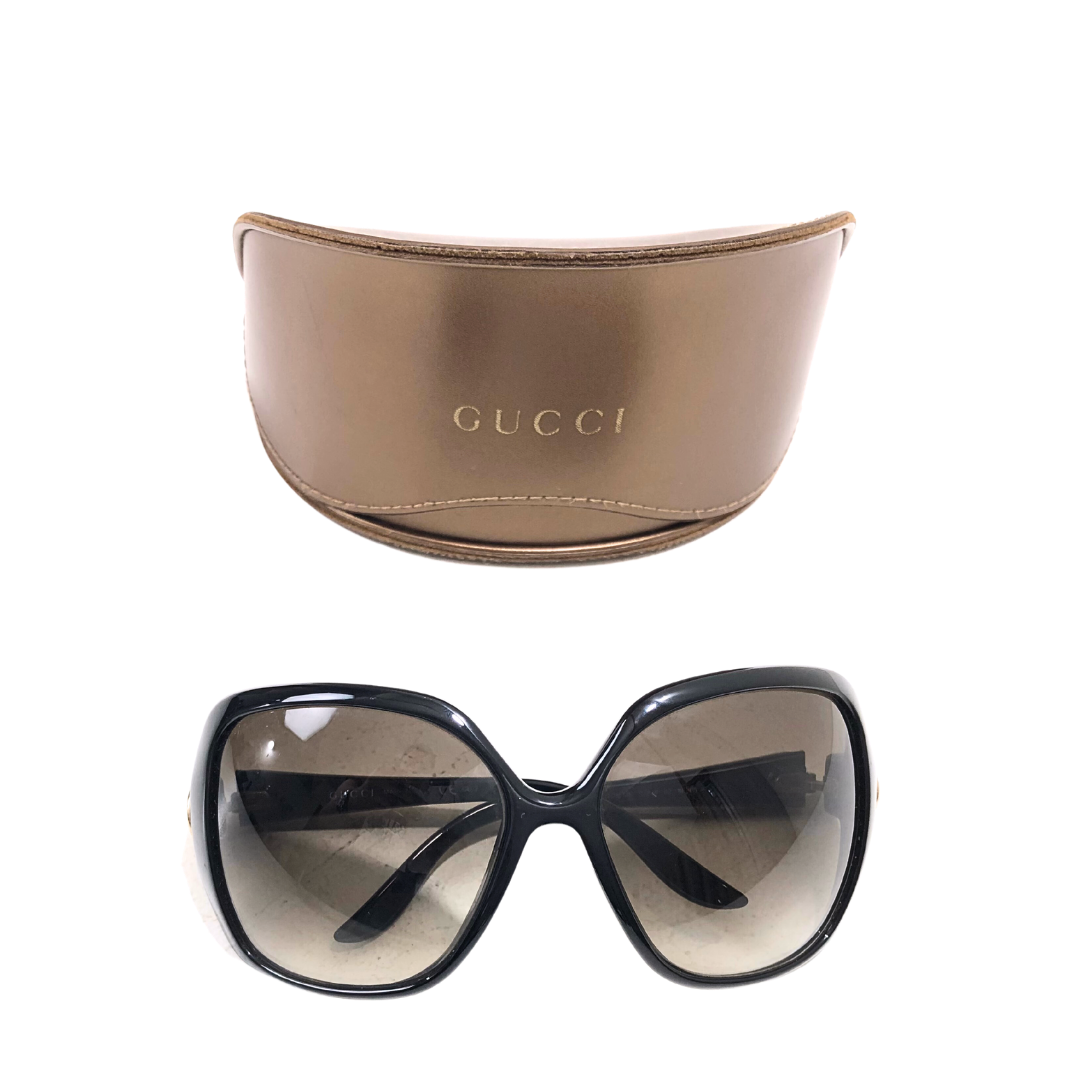 Gucci Women's Gg0882sa Gold Rectangle Sunglasses | Eyewear Index