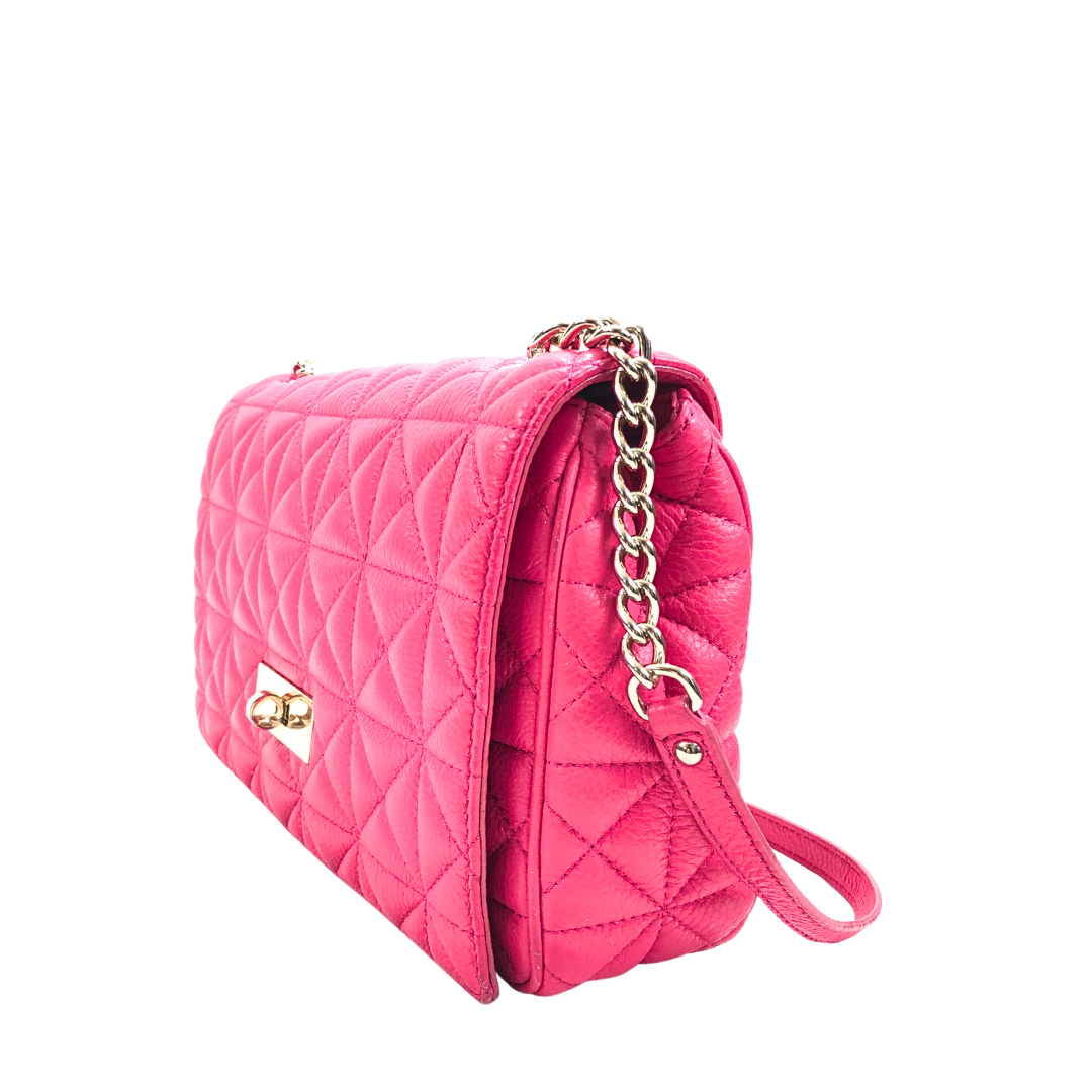 Kate Spade New York Women's Bloom Quilt Flap Shoulder Bag - Pink