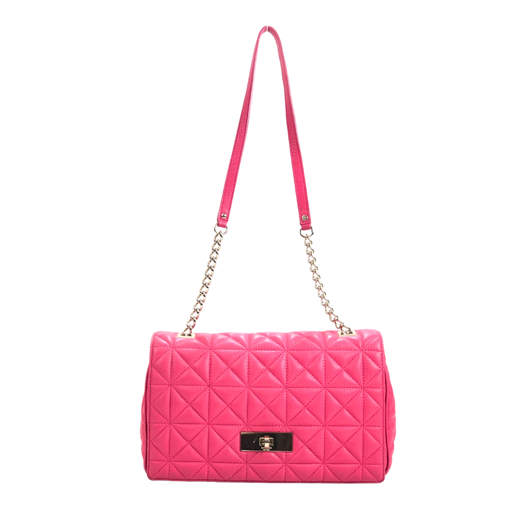 Kate Spade New York Women's Bloom Quilt Flap Shoulder Bag - Pink