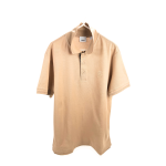 Burberry Monogram Motif Cotton Piqué Soft Fawn Colour Polo Shirt Size:M