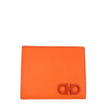 Salvatore Ferragamo Gancini Orange Bi-Fold Wallet