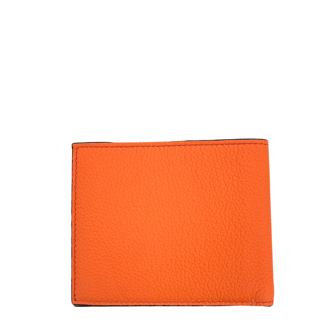 Salvatore Ferragamo Gancini Orange Bi-Fold Wallet