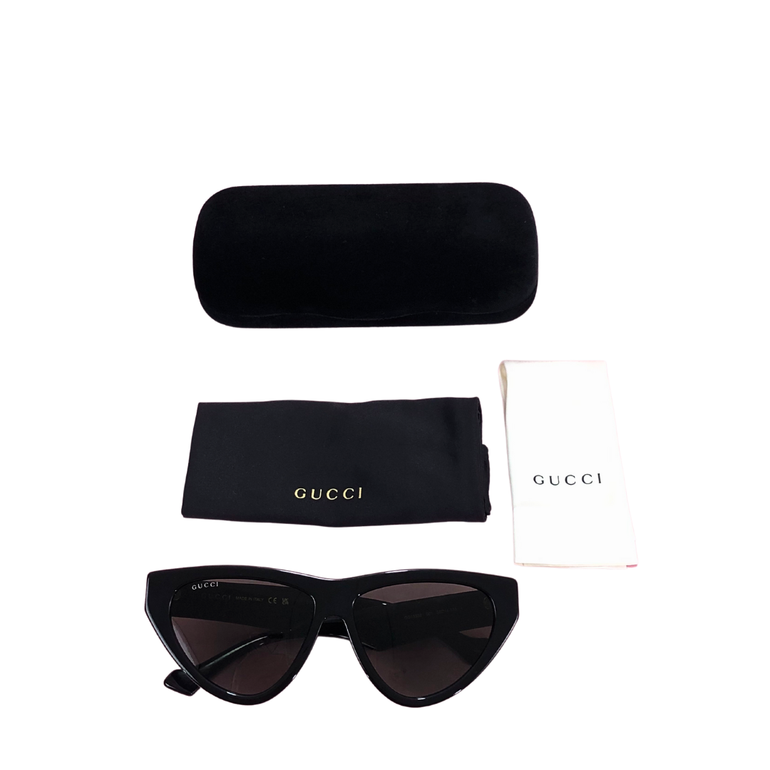 Gucci GG1333S Black Acetate Cat Eye Sunglasses